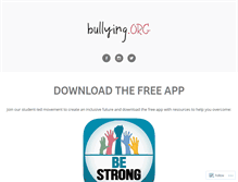 Tablet Screenshot of bullying.org